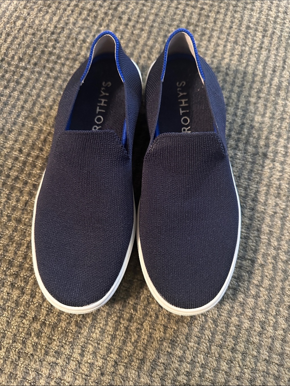 Rothy's Women’s Navy Blue Slip-ONs